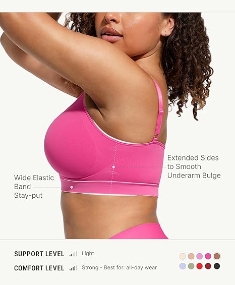 FeelinGirl Bralettes for Women with Support Comfortable Bras No Underwire Seamless Everyday Bras