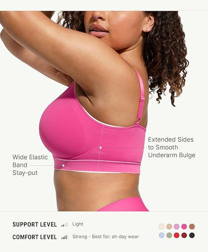 FeelinGirl Bralettes for Women with Support Comfortable Bras No Underwire Seamless Everyday Bras