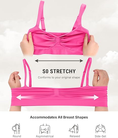 FeelinGirl Bralettes for Women with Support Comfortable Bras No Underwire Seamless Everyday Bras