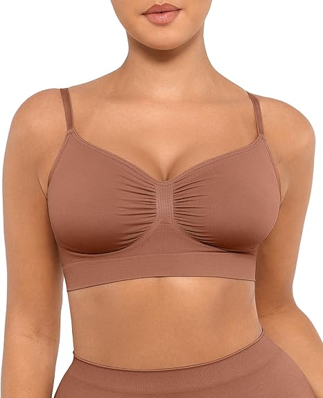 FeelinGirl Bralettes for Women with Support Comfortable Bras No Underwire Seamless Everyday Bras