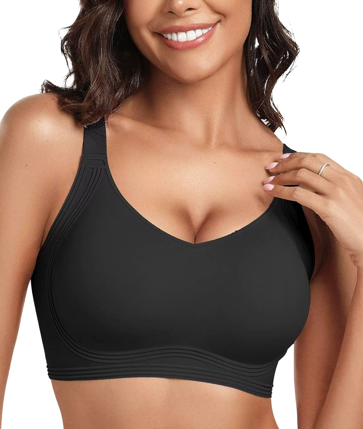 Seamless Full Coverage Push Up No Underwire Bras