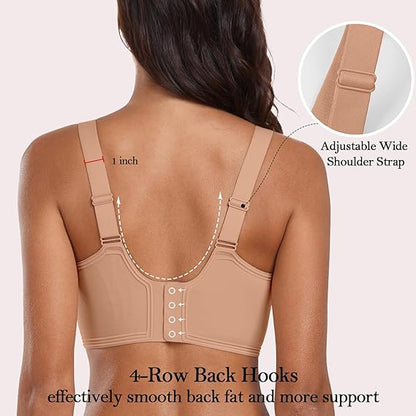 Seamless Full Coverage Push Up No Underwire Bras